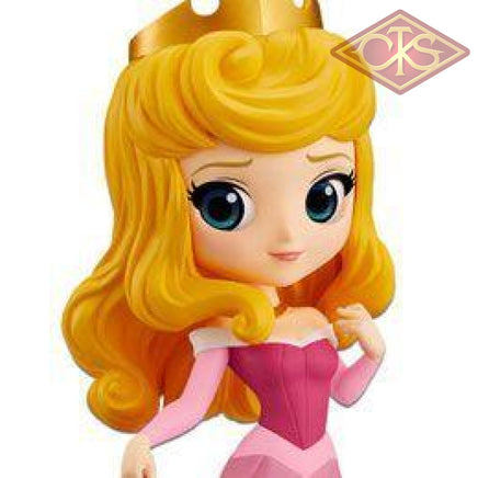 Q Posket Characters - Disney Sleeping Beauty Princess Aurora (Pink Dress)