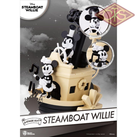 Disney - 90Th Mickey Anniversary Steamboart Willie Diorama (15 Cm) Figurines