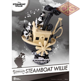 Disney - 90Th Mickey Anniversary Steamboart Willie Diorama (15 Cm) Figurines