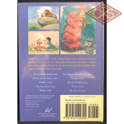 DISNEY Postcards - The Art of Disney : The Renaissance & Beyond (set of 100 cards)