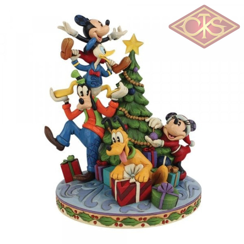 Ruz DISNEY Mickey Mouse deals Statue With Christmas Tree Figurine Decor New