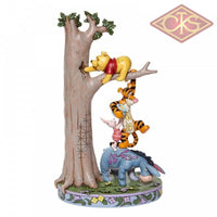 DISNEY TRADITIONS Figure - Winnie The Pooh - Tree w/ Pooh & Friends "Hundred Acre Caper" (25cm)