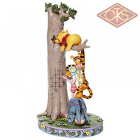 DISNEY TRADITIONS Figure - Winnie The Pooh - Tree w/ Pooh & Friends "Hundred Acre Caper" (25cm)