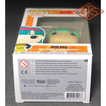 FUNKO POP! Animation - Dragonball Z - Bulma (385) 'Small Damaged Packaging'