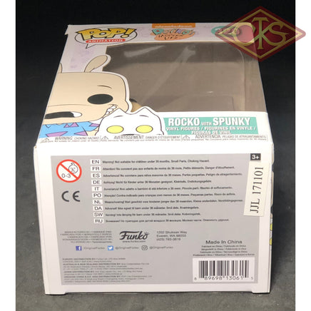 FUNKO POP! Animation - Rocko's Modern Life - Rocko with Spunky (320) 'Small Damaged Packaging'