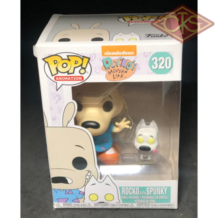 FUNKO POP! Animation - Rocko's Modern Life - Rocko with Spunky (320) 'Small Damaged Packaging'