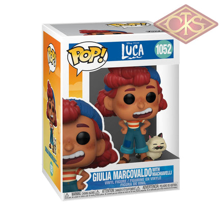 Funko Pop! Disney - Luca Giulia Marcovaldo W/ Machiavelli (1052)