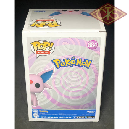 Funko POP! Games - Pokemon - Espeon (Mentali / Psiana) (884) 'Small Damaged Packaging'