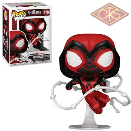 PRE-ORDERS : Funko POP! Games - Spider-Man (Miles Morales) - Crimson Cowl Suit (770)