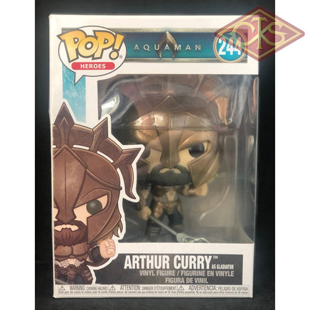 Funko POP! Heroes - Aquaman - Arthur Curry (as Gladiator) (244) 'Small Box Damage'