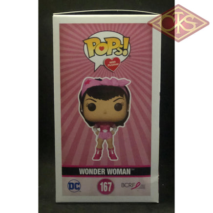 Funko POP! Heroes - DC Comics Bombshells - Wonder Woman (Breast Cancer Awareness) (167) 'Small Box Damage'