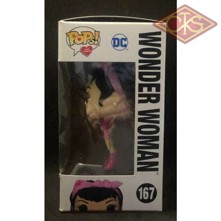 Funko POP! Heroes - DC Comics Bombshells - Wonder Woman (Breast Cancer Awareness) (167) 'Small Box Damage'