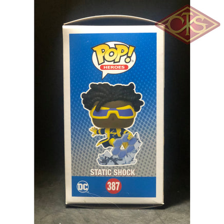 Funko POP! Heroes - Justice League - Static Shock (387) Exclusive Box Damage