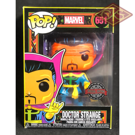 Funko POP! Marvel - Marvel Black Light - Doctor Strange (651) 'Minor Box Damage'