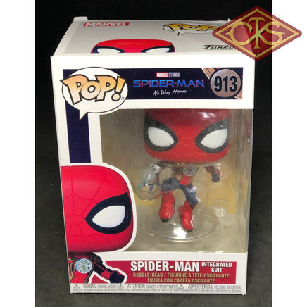 FUNKO POP! Marvel - Spider-Man, No Way Home - Spider-Man (Integrated Suit) (913) "Small Damaged Packaging"'