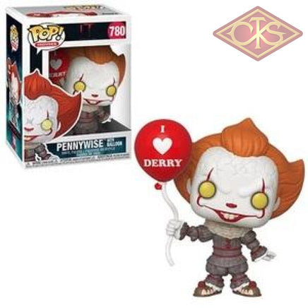 Funko POP! Movies - IT, Chapter Two - Vinyl Figure Pennywise w/ Balloon (I Heart Derry) (780)