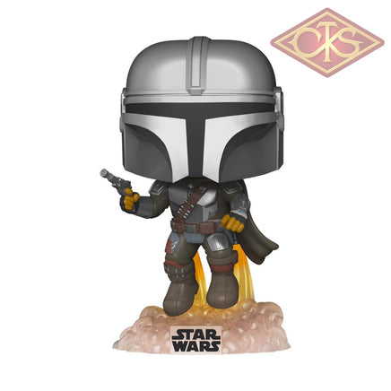 Funko POP! Star Wars - The Mandalorian - The Mandolorian Flying w/ Blaster (408) Exclusive