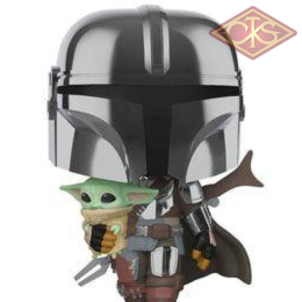 Funko POP! Star Wars - The Mandalorian - The Mandalorian w/ The Child 10" (380)