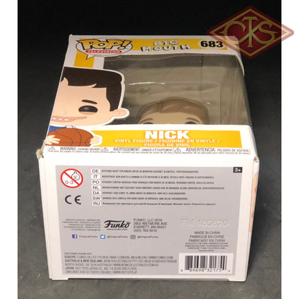 Funko POP! Television - Big Mouth - Nick (683) 'Damaged Packaging'