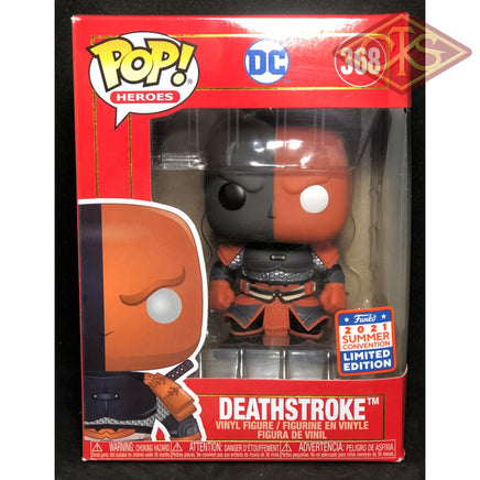 Funko POP! Television - DC Super Heroes - Deathstroke SDCC 2021 (368) 'Minor Box Damage'