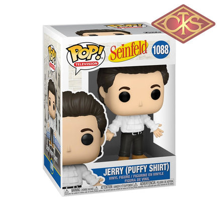 FUNKO POP! Television - Seinfeld - Jerry Seinfeld (Puffy Shirt) (1088) 'Small Damaged Packaging'