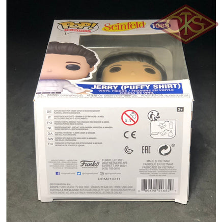 FUNKO POP! Television - Seinfeld - Jerry Seinfeld (Puffy Shirt) (1088) 'Small Damaged Packaging'