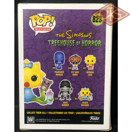 FUNKO POP! Television - The Simpsons, Treehouse of Horror - Alien Maggie (823) 'Minor Box Damage'