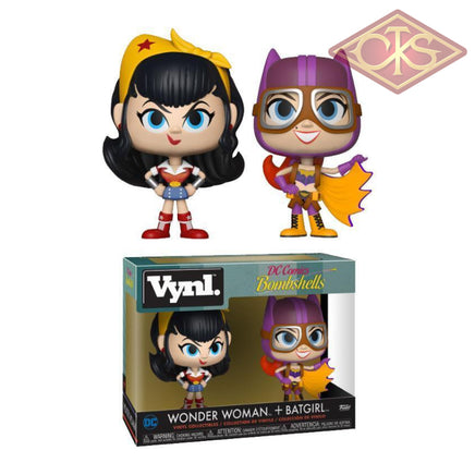 FUNKO Vynl. - DC Comics Bombshells - Wonder Woman + Batgirl (10cm)