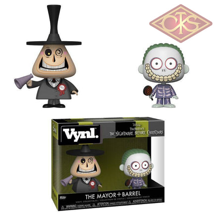 FUNKO Vynl. - The Nightmare Before Christmas - The Mayor + Barrel (10cm)