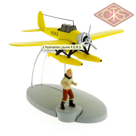 Moulinsart - Tintin / Kuifje Yellow F.e.r.s. Seaplane & Figurines