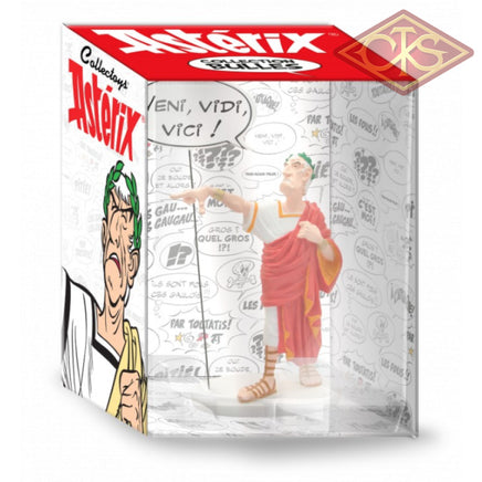 PLASTOY Collection Bulles - Asterix & Obelix acti- Julius Cesar  : "Veni, Vidi, Vici !" (18cm)