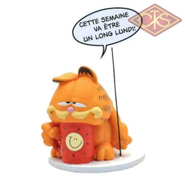 PLASTOY Collection Bulles - Garfield - Garfield  : "Cette Semaine va être un lung lundi !" (15cm)