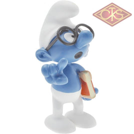 Plastoy - Brainy Smurf / Le Lschtroumpf À Lunettes Brilsmurf Figurines