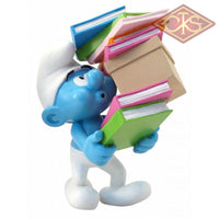 Plastoy - Schtroumpf Pile De Livres / Smurf Met Toren Boeken Of Books