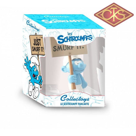 PLASTOY Collectoys - The Smurfs -  Smurft w/ Singn "Just SMURF it !"