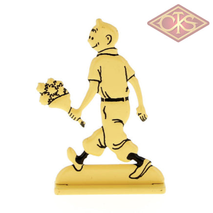 Moulinsart - Tintin / Kuifje - Tintin Holding Flowers (6cm)