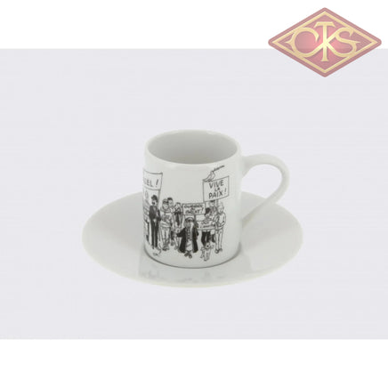 Tintin / Kuifje - Set of 2 Espresso Cups (B/W)