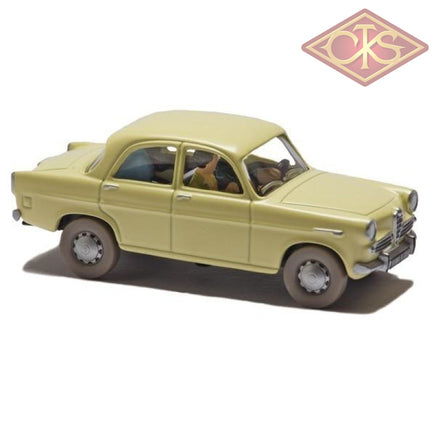 Tintin / Kuifje - Tintin's Cars 1/43 - Alfa of the Journalists (Alfa Romeo Giulietta Berlina °1960) (15cm)