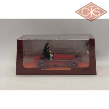 Tintin / Kuifje - Tintin's Cars 1/43 - Red Racing Car (Alfa Romeo P3 - 1955) (14cm)