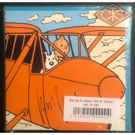 Tintin - Postcards - Planes (set of 8 cards)