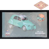 Tintin / Kuifje - Tintin’s Cars 1/24 The Thompsons’s Citroën 2Cv (The Calculus Affair) #08 (26Cm)