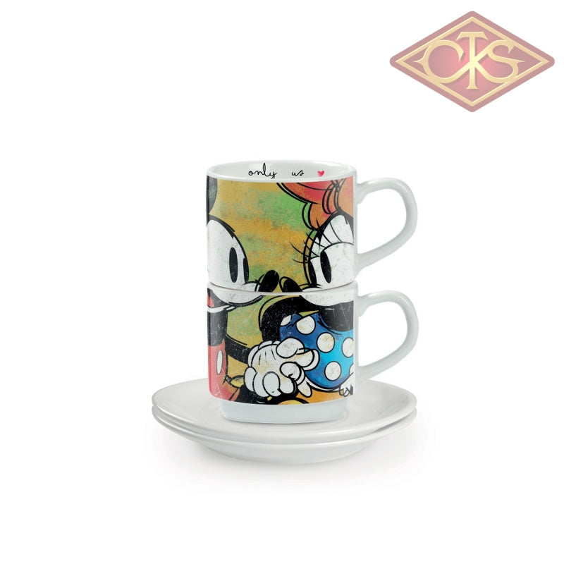 Disney - Mickey & Minnie - Stackable Espresso cups 'green' +